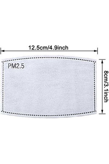 PM2.5 Face Mask Filters - 10 Pack