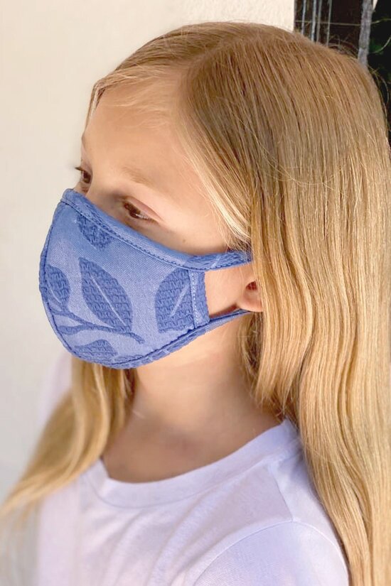Kids Embroidery Styled Floral Face Mask - Made in the USA