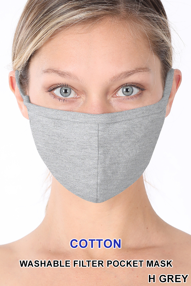 Solid Cotton Face Mask - Imported