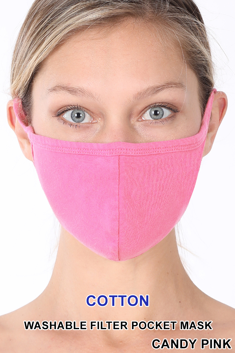 Solid Cotton Face Mask - Imported