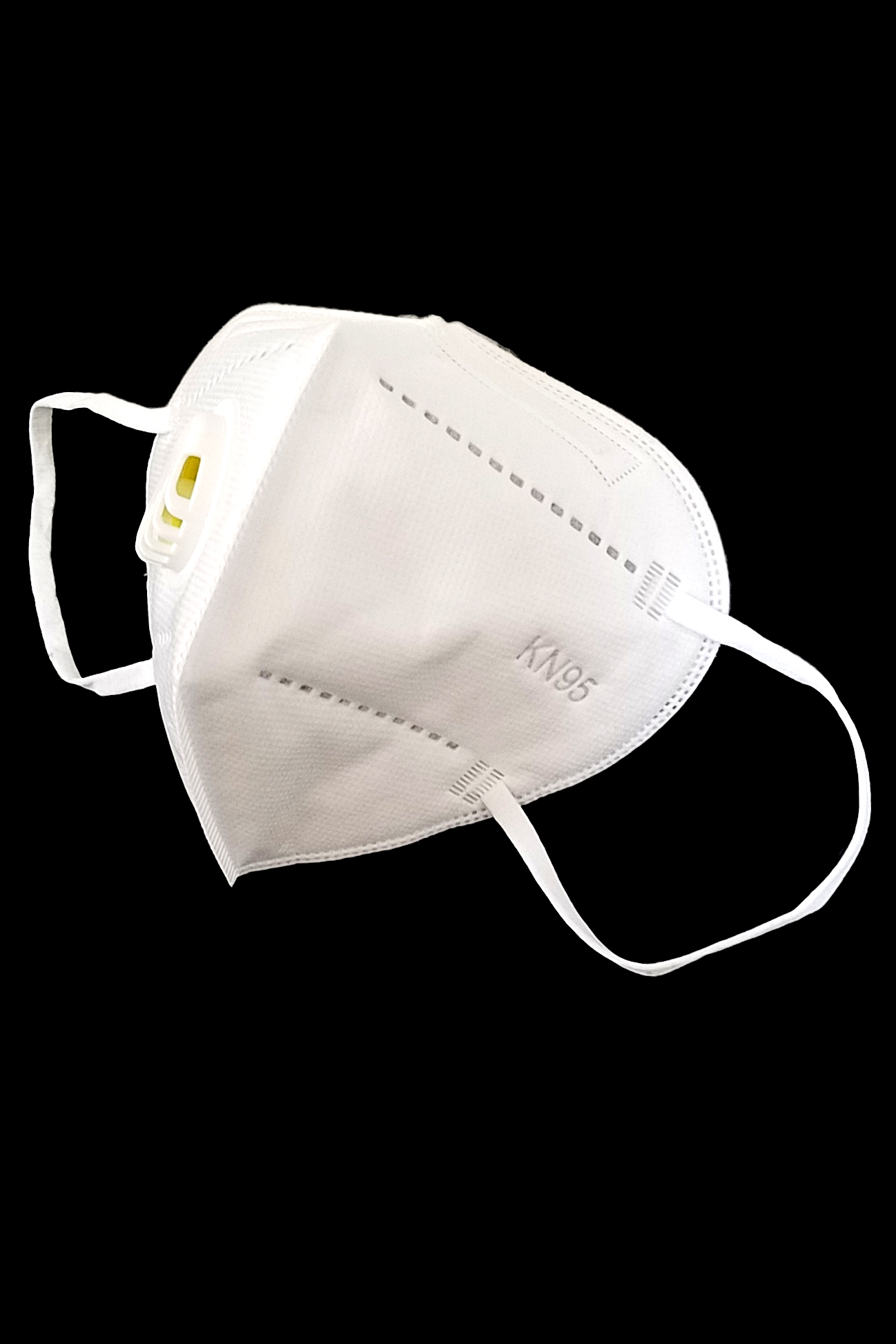 White KN95 Face Mask with Air Valve