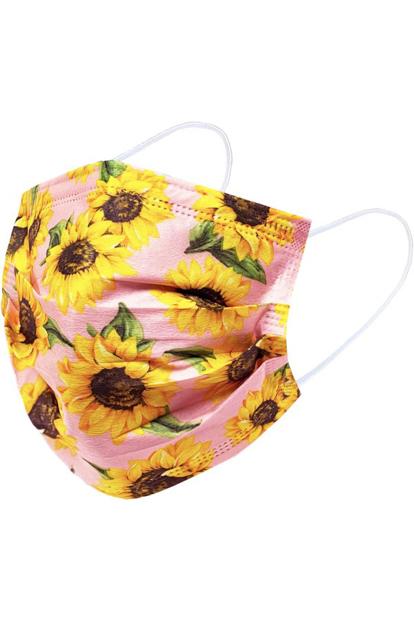 Sunflower Disposable Surgical Face Mask - 50 Pack - 5 Styles