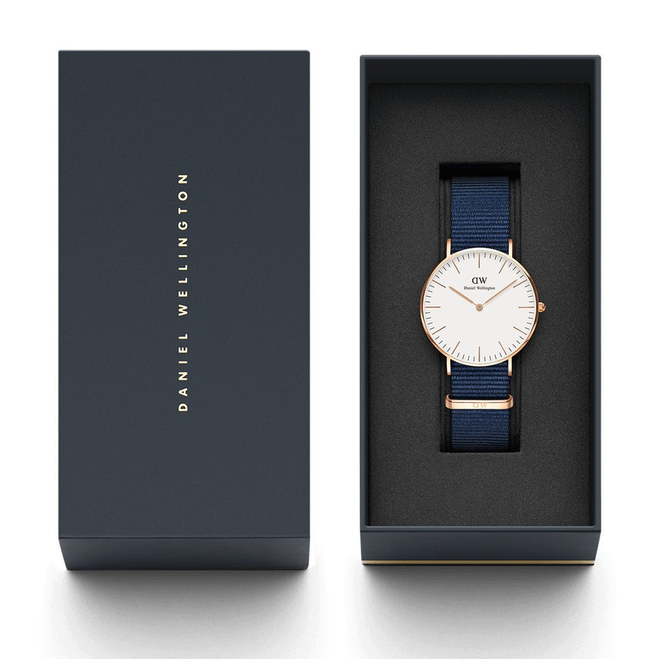 Daniel Wellington Classic 36mm Bayswater Rose Gold White