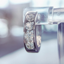 Bespoke Feature: 18ct White Gold Diamond Huggie Earrings