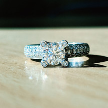 Bespoke Feature: 18ct White Gold Handmade Diamond Engagement Ring