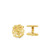 SLC LION CUFFLINK - STERLING SILVER GOLD PLATED