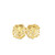 SLC LION CUFFLINK - STERLING SILVER GOLD PLATED