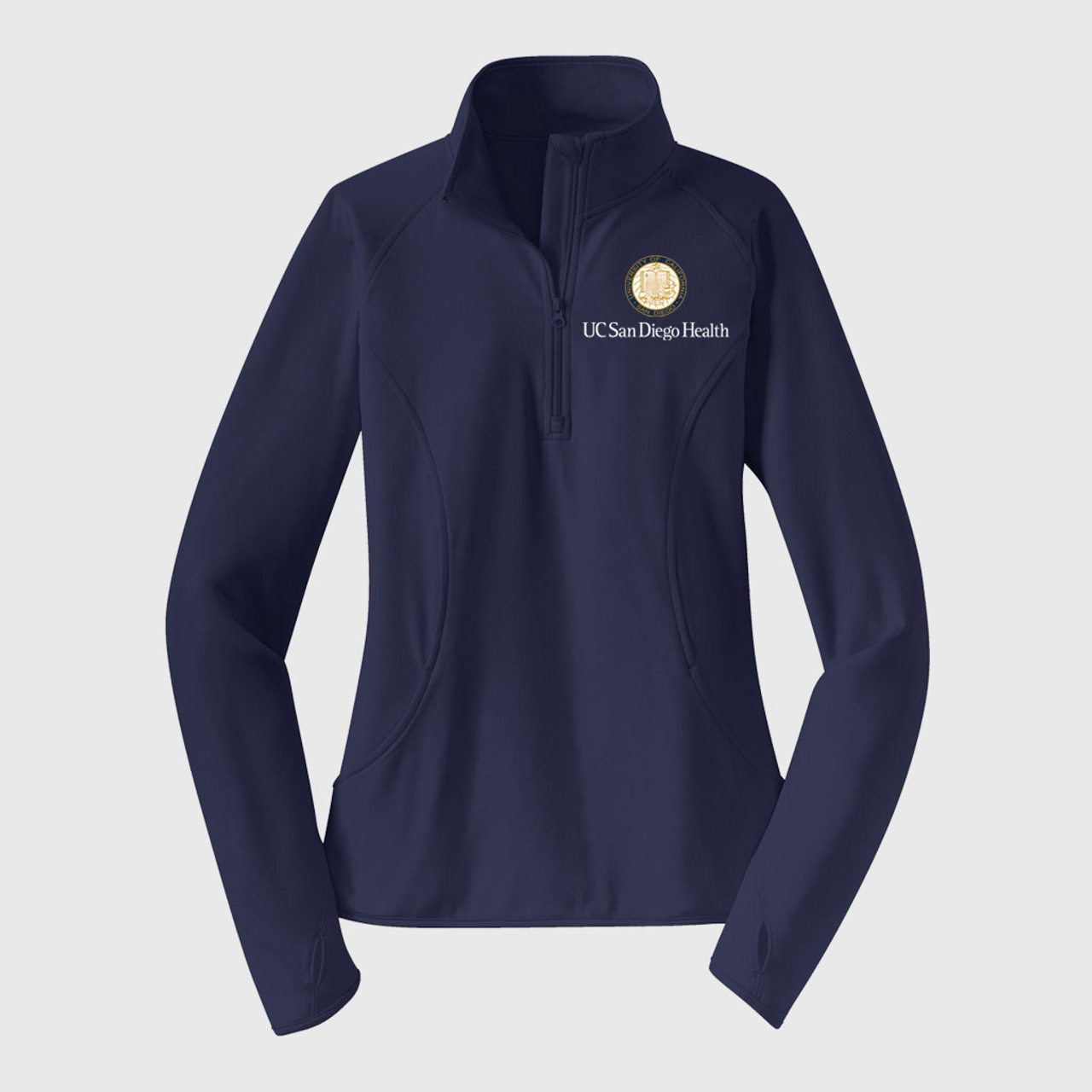 UCSD Embroidered Logo Women's Sportwick Pullover Jacket