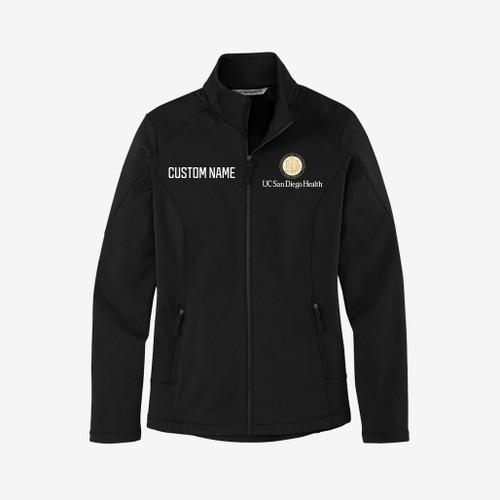 UCSD Embroidered Ladies Grid Fleece Jacket with Custom Name