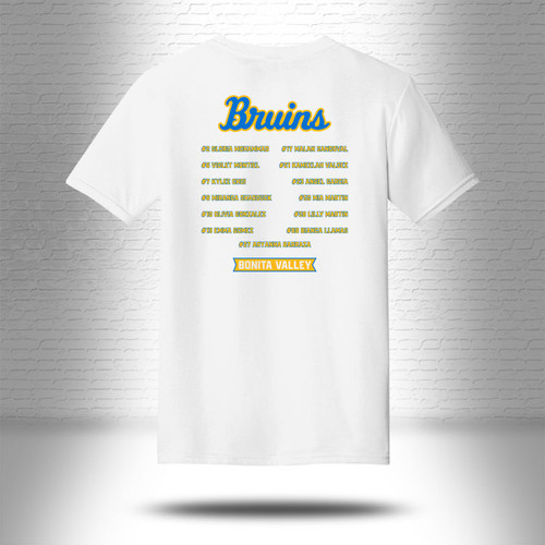 Bruins 10U 2026 Youth White Shirt - $20.00