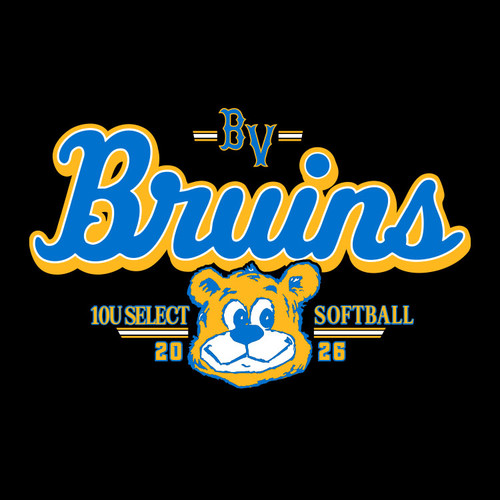 Bruins 10U 2026 Youth Cotton Black Hoodie - $35.00