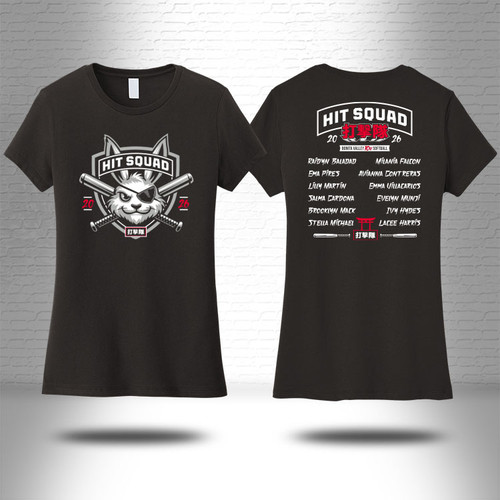 Hit Squad Adult Womens Black Shirt - $20.00
