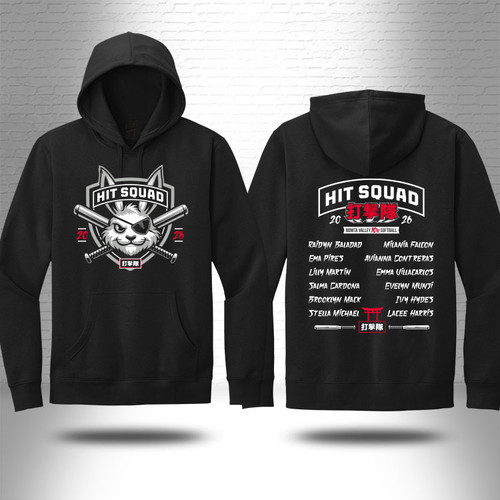 Hit Squad Youth Cotton Black Hoodie - $35.00
