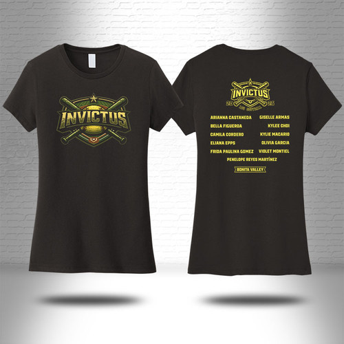 Invictus 10u Adult Womens Black Shirt - $20.00
