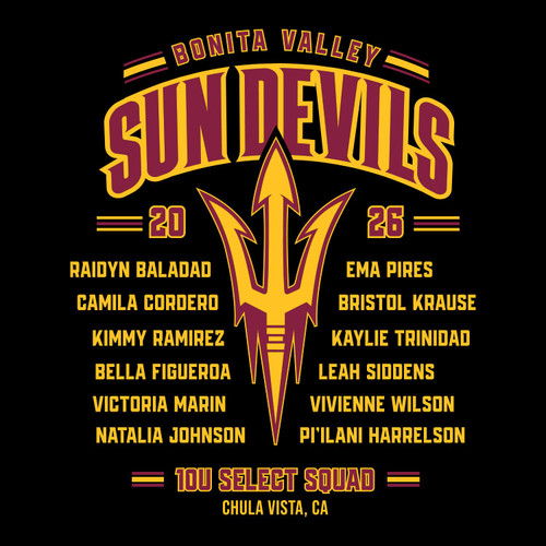 Sun Devils 10u Youth Cotton Black Hoodie - $35.00