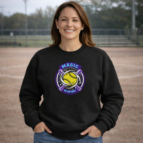 Magic 8u Adult Crewneck Black Sweater - $30.00