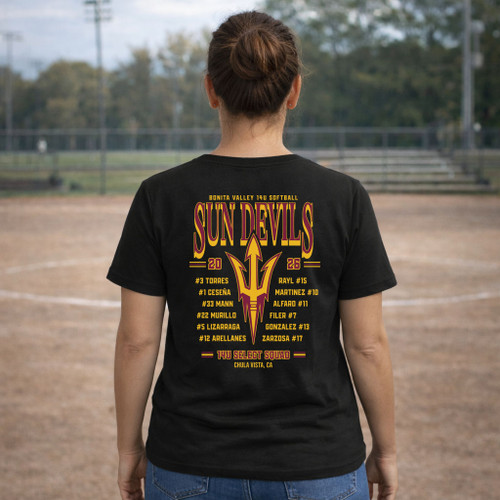 Sun Devils 14u Adult Womens Black Shirt - $20.00