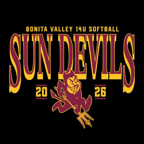 Sun Devils 14u Youth Black Shirt - $20.00