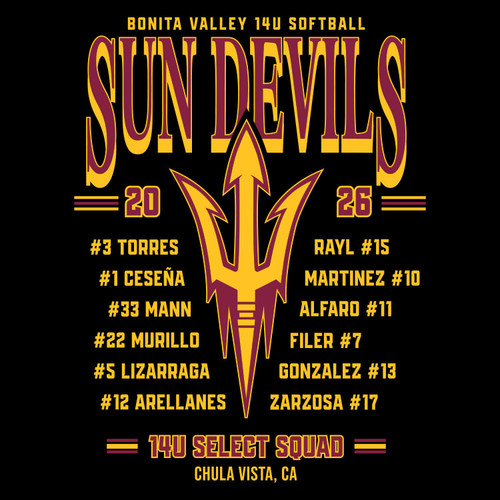 Sun Devils 14u Adult Crewneck Black Sweater - $30.00