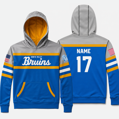 Bruins 12u Stripe Dri Fit Hoodie