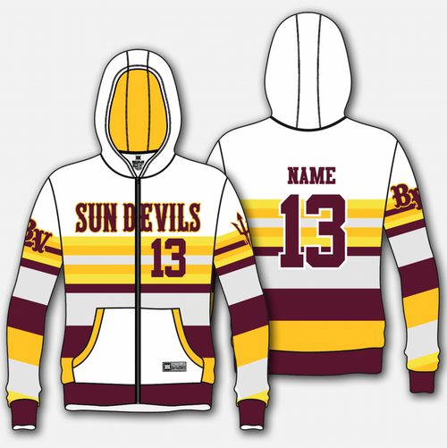 Sun Devils 10u Retro Dri Fit Zip Hoodie