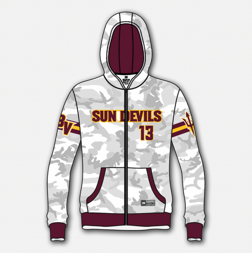 Sun Devils 10u Camo Dri Fit Zip Hoodie