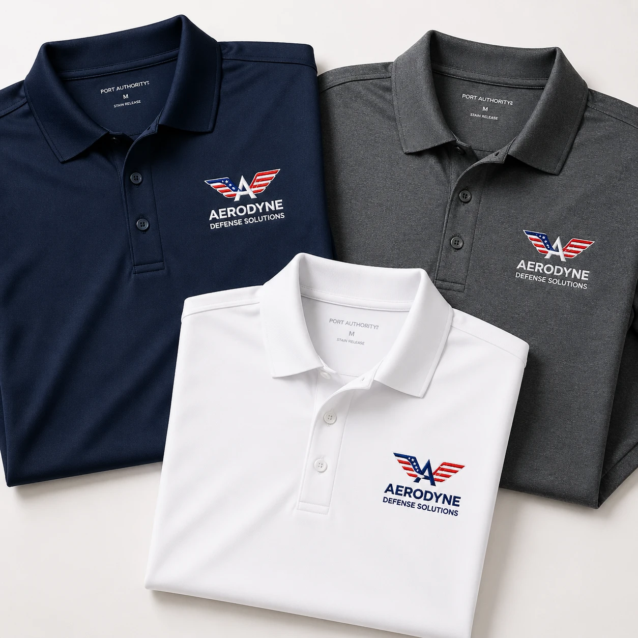 Custom logo polos