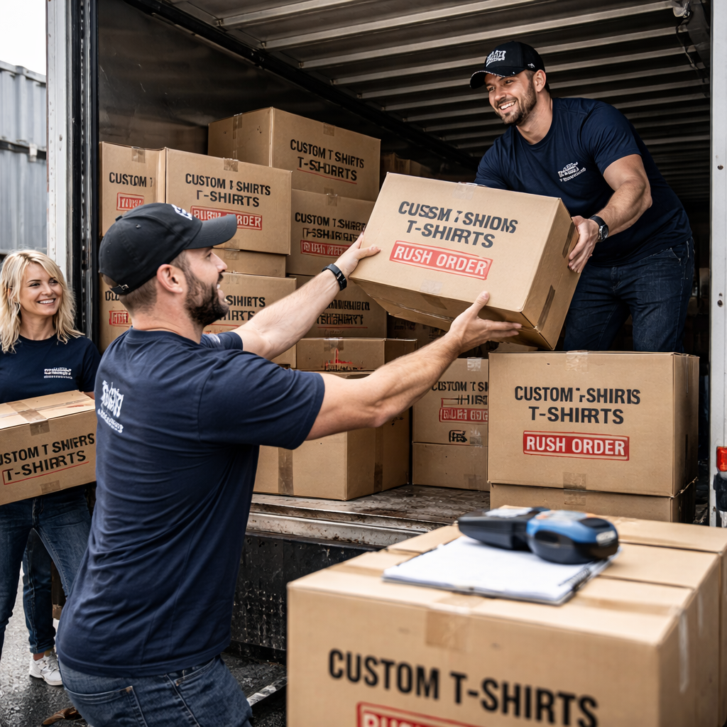 Rush order screen printing production