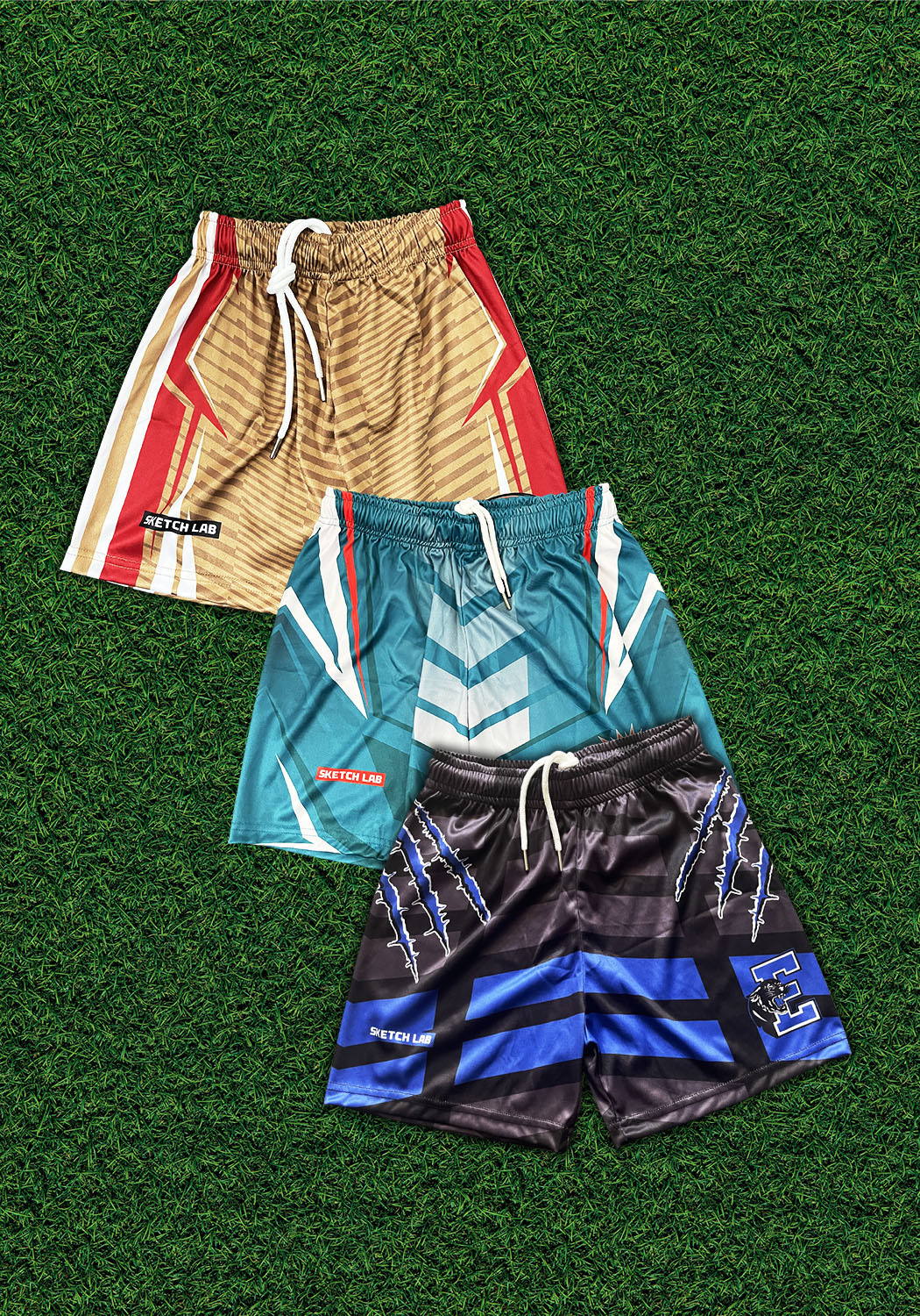 Custom performance softball shorts