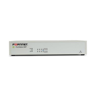 Fortinet FortiGate 80F Series Network Security Firewall isolated on white background - front view