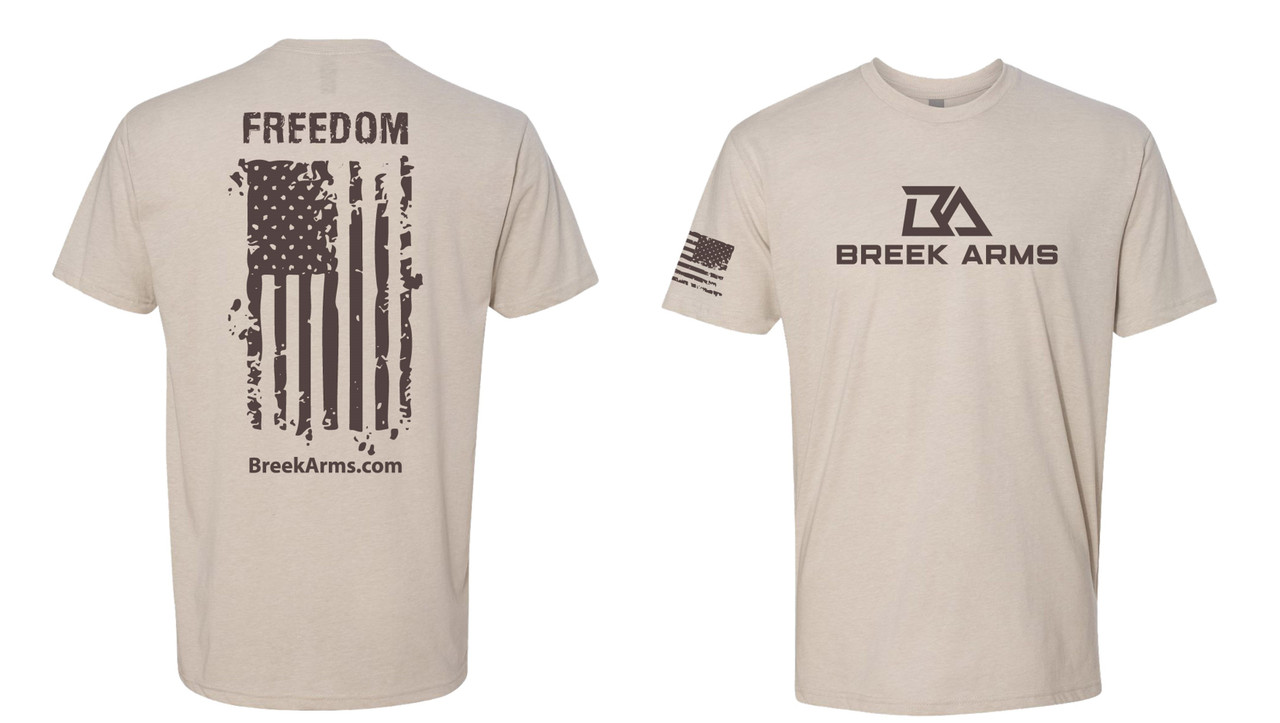 Breek Arms Military Green Dual-Blend T-Shirt Middle Logo