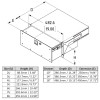 285mm / 10” Deep, 2U Tour Grade Heavy Duty Rack Drawer with Slam Lock and Key Lock