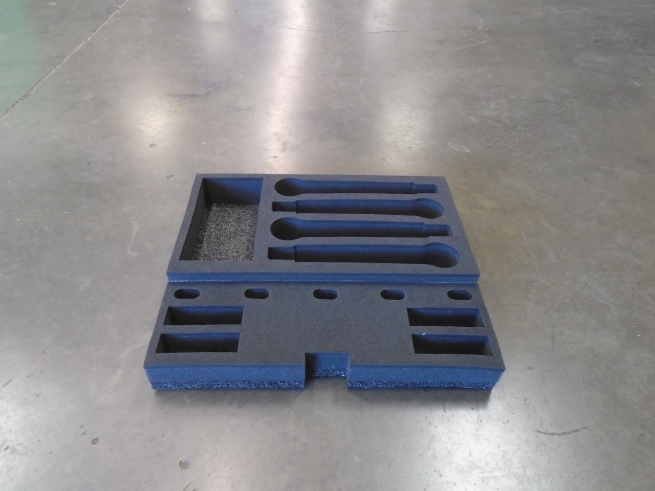 Custom 2-RU Foam Insert for 4-Pack Shure QLXD2 SM58 Microphones