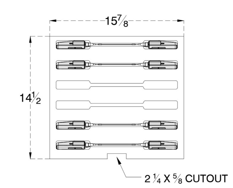 Custom 2-RU Foam Insert for 8-Pack Shure PSM 1000 Beltpack Kit with  Accessories