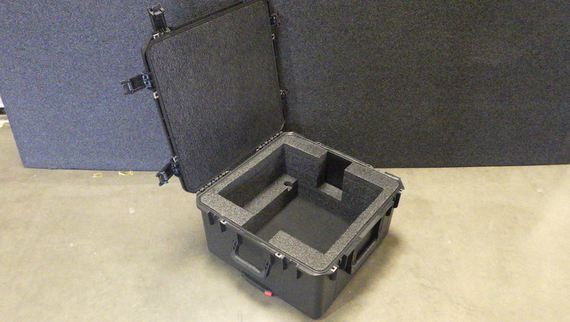 SKB 3i-2222-12 Retrofitted for Panasonic PT-CMZ50BU Projector with Accessories Compartment