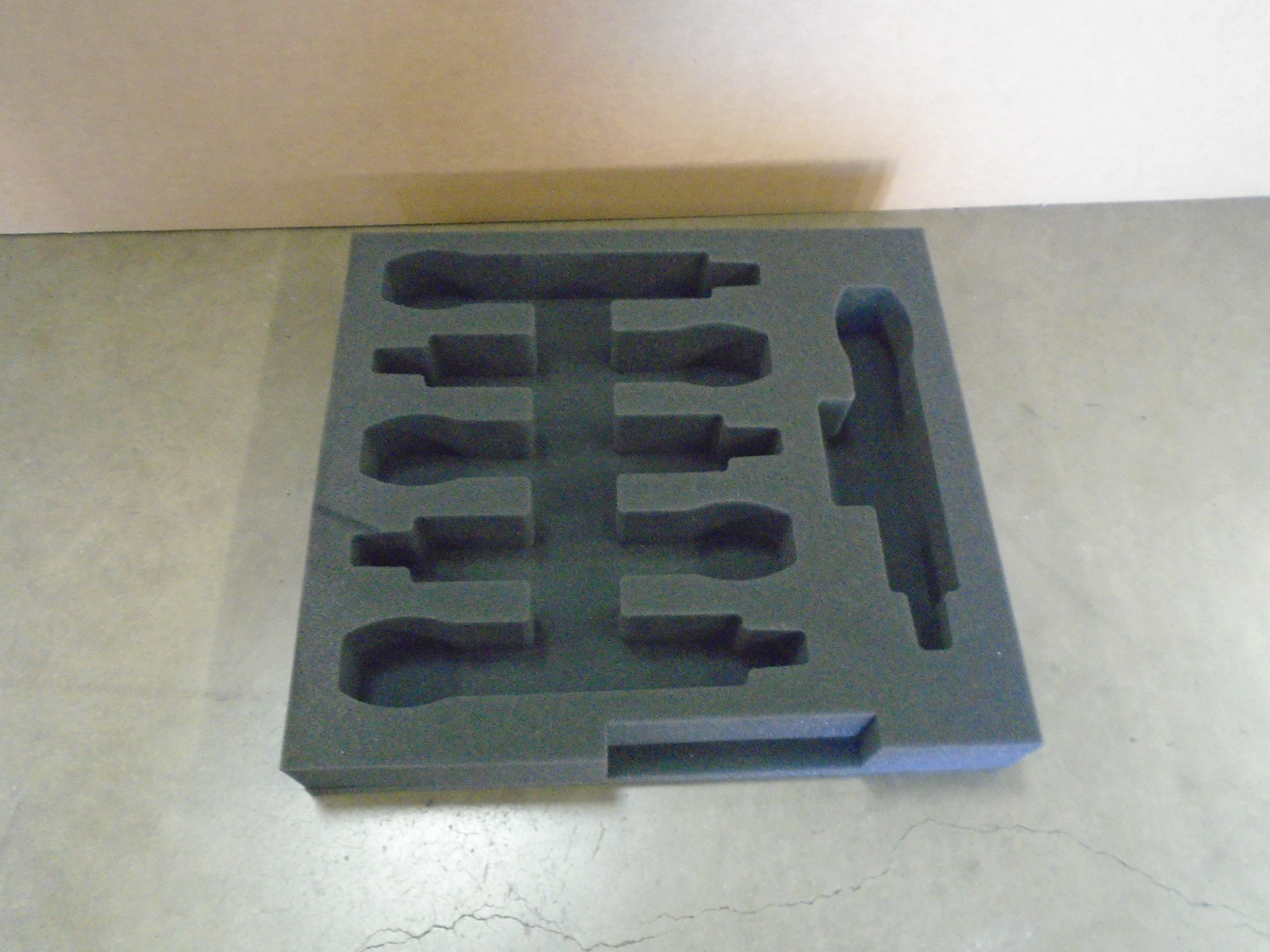 Custom Foam Insert with PE foam 4 wireless mics-drawer insert for