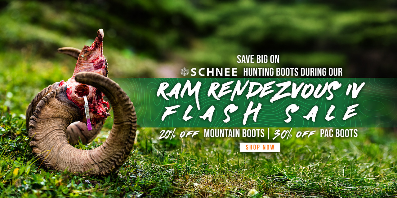 Flash Sale Alert! Celebrate Ram Rendezvous IV with 20% off Schnee Mountain Boots & 30% off of Schnee Pac Boots