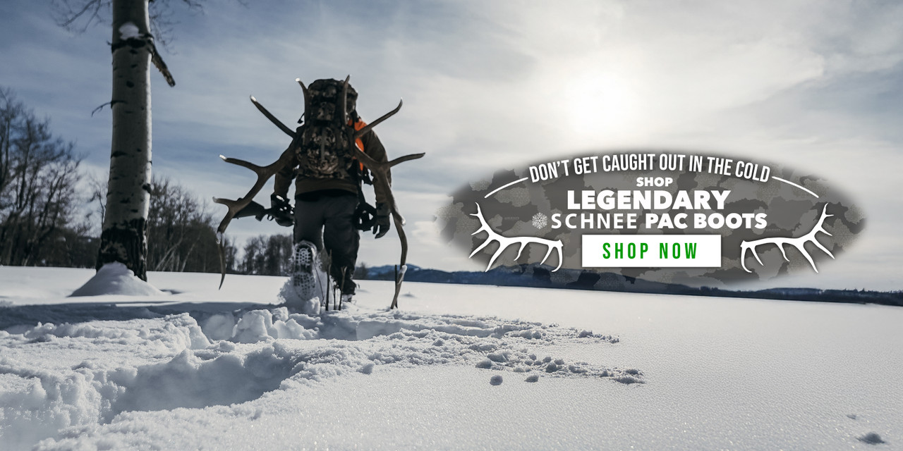 Schnee Pac Boots | Legendary Boots for Big Game Hunters | Get a free gift with your purchase!