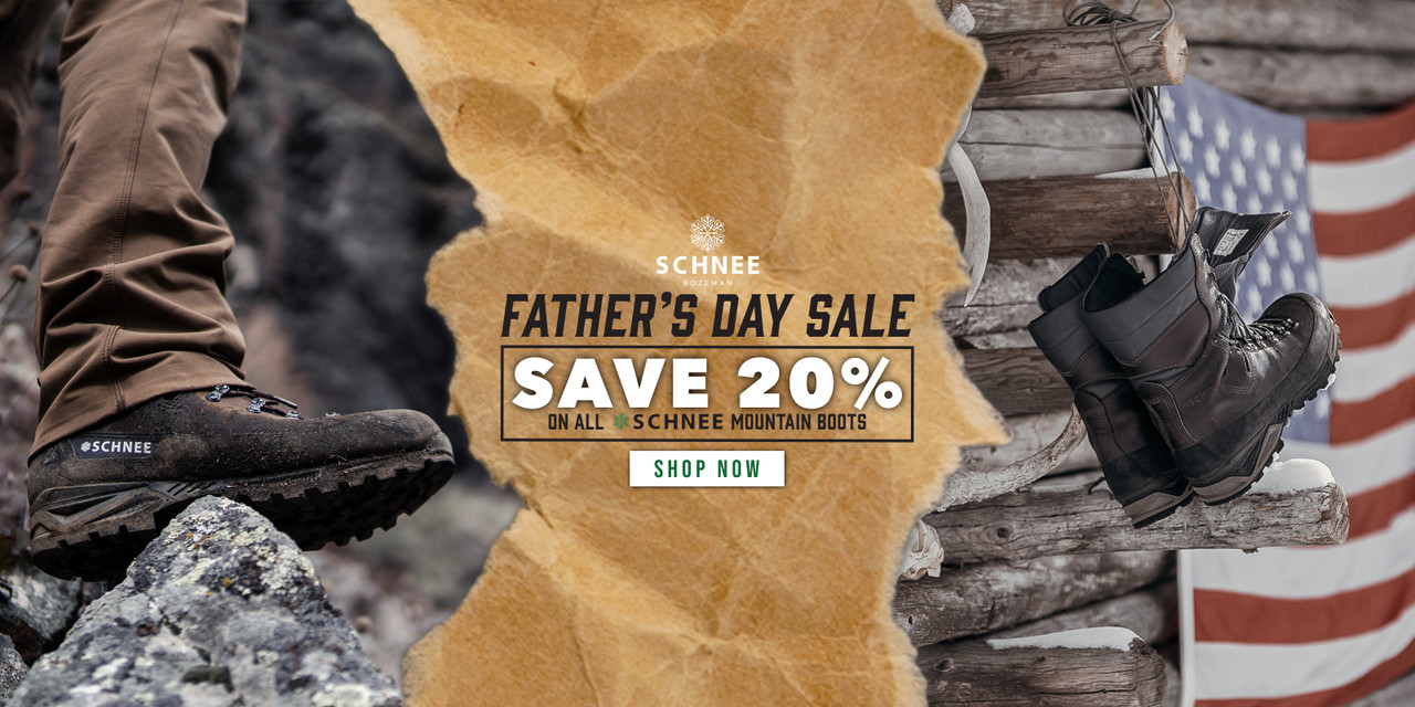 Shop the Schnee Father's Day Sale! | Save 20% on all Schnee Mountain Boots