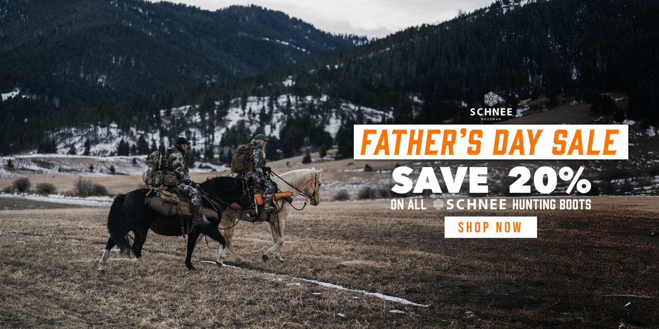 Schnee Father's Day Sale is Here! | Save 20% on Schnee Hunting Boots