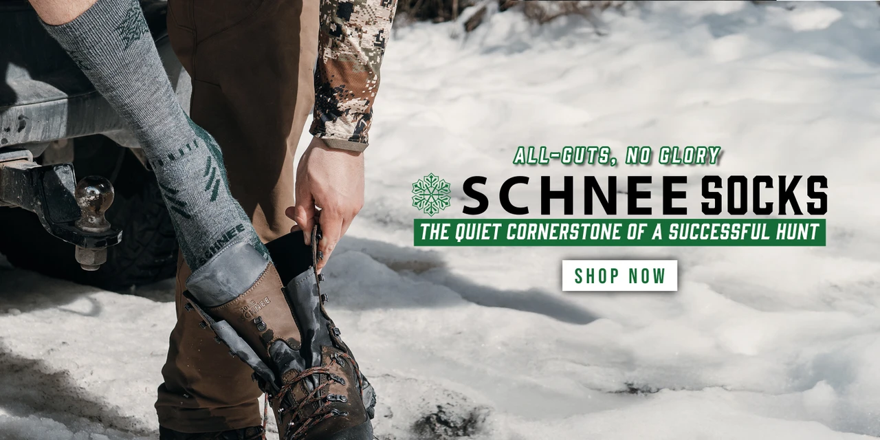 Schnee Socks are built to keep you warm and dry in the backcountry