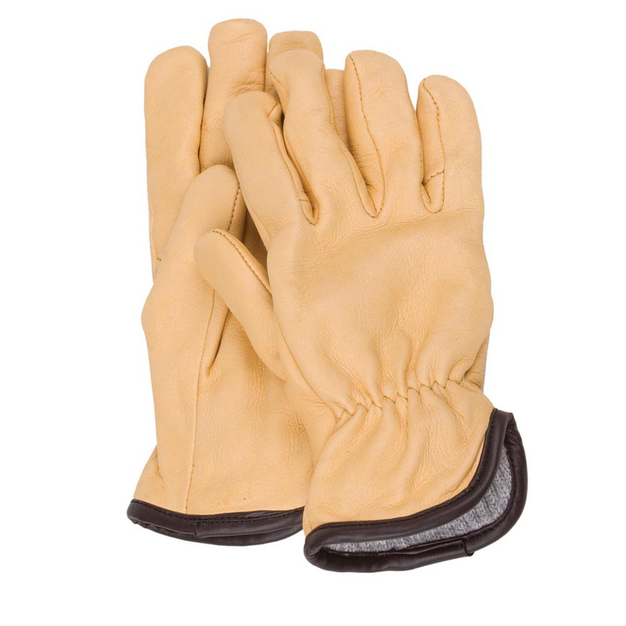 Geier Glove Men's Deerskin Gloves, Size: 10, Black