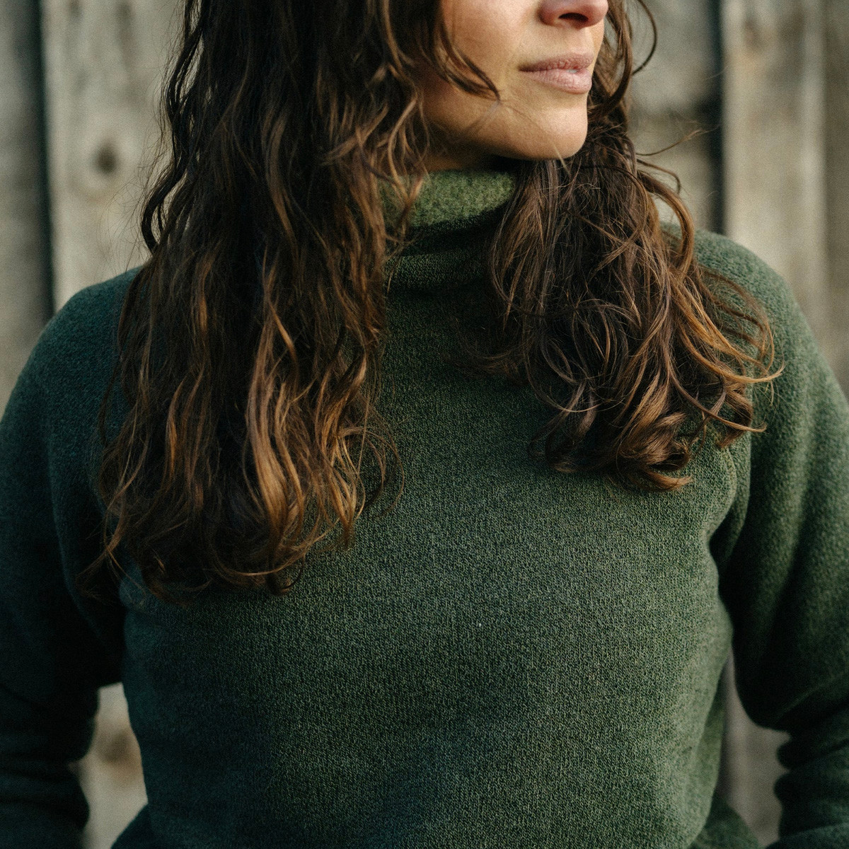 Powder High Neck | Stylish Merino Wool Top for Women