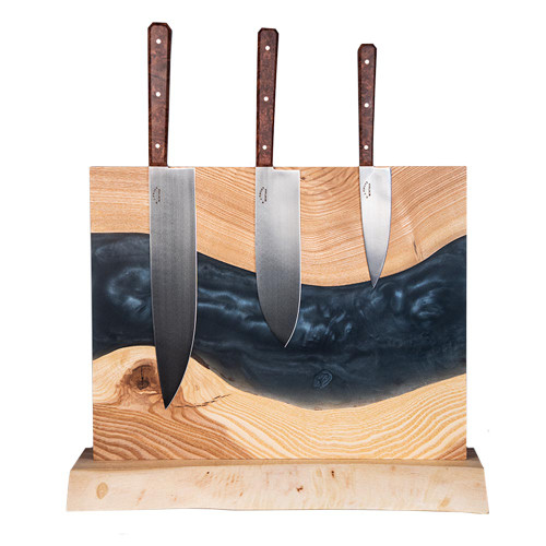 Kitchen Knife Set With Magnetic Block