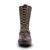Front view of the Black Buffalo Hunter II Pac Boot showing the rugged 6oz black bison leather construction, 100% milled brass hardware, and heavy-duty laces designed for durability and comfort in harsh conditions.