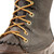 Front view of the Black Bison Hunter II Pac Boot, highlighting the robust 100% milled brass hardware and the high-traction Goodyear™ Advantage™ outsole, ideal for navigating snowy or icy terrain during hunting season.