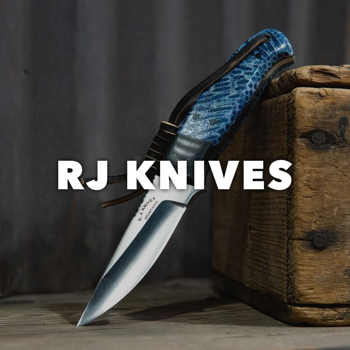 Montana made, custom RJ Knives, crafted from high-carbon steel and stainless steel for sharpness, durability, and ergonomic comfort.