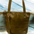 Green Leaf  Leather Bag
