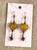 Yellow Ceramic Heart Earrings