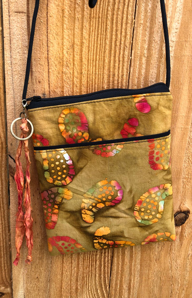 Crossbody Bag - Gold Batik